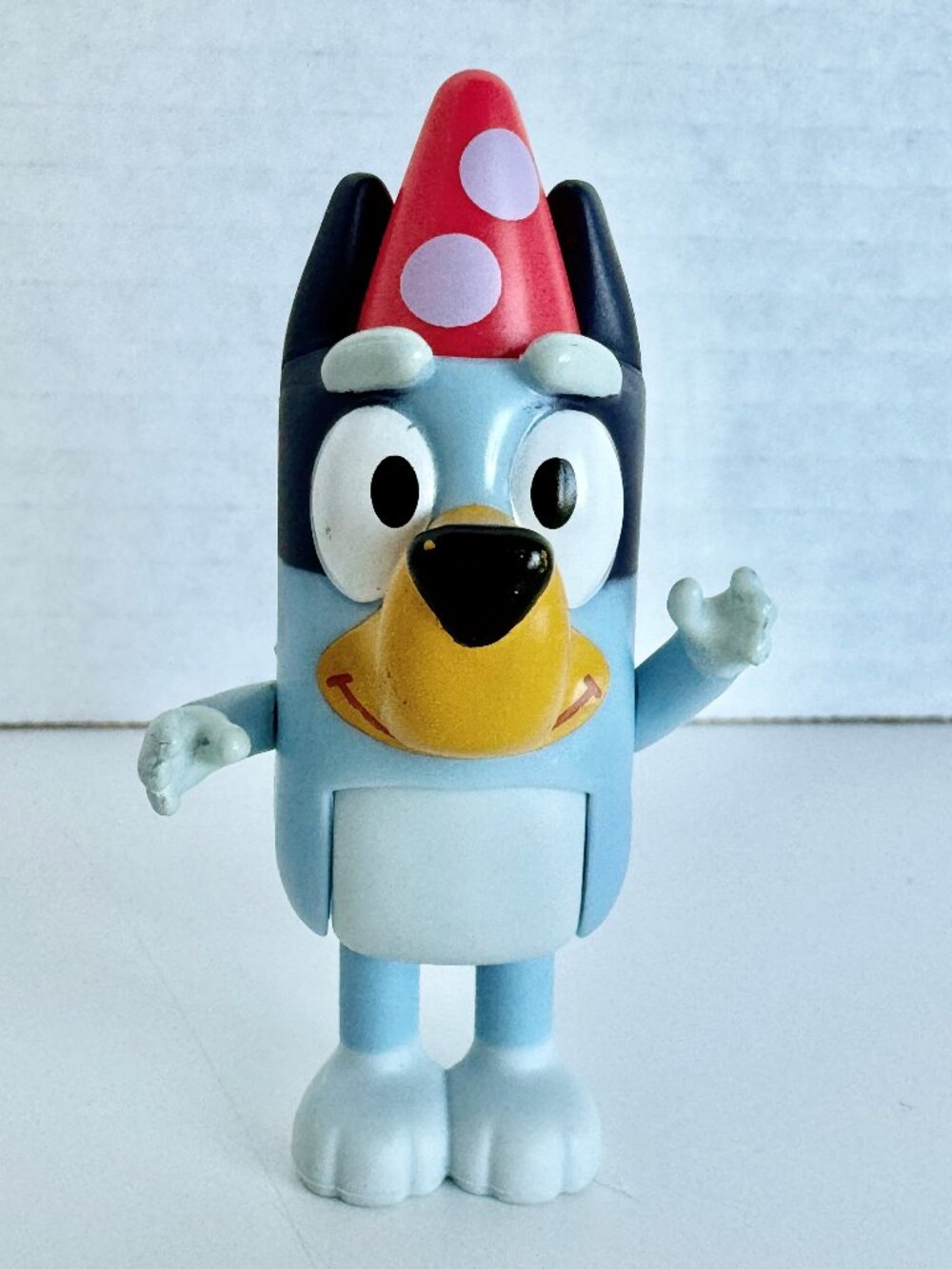 BLUEY Celebration Hat Sit Stand Figure Cake Topper